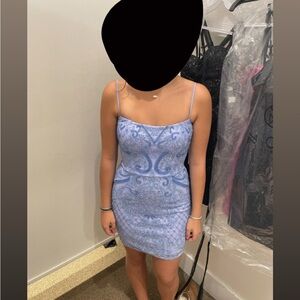 Alyce Paris Purple Mini Bodycon Dress for Cocktail